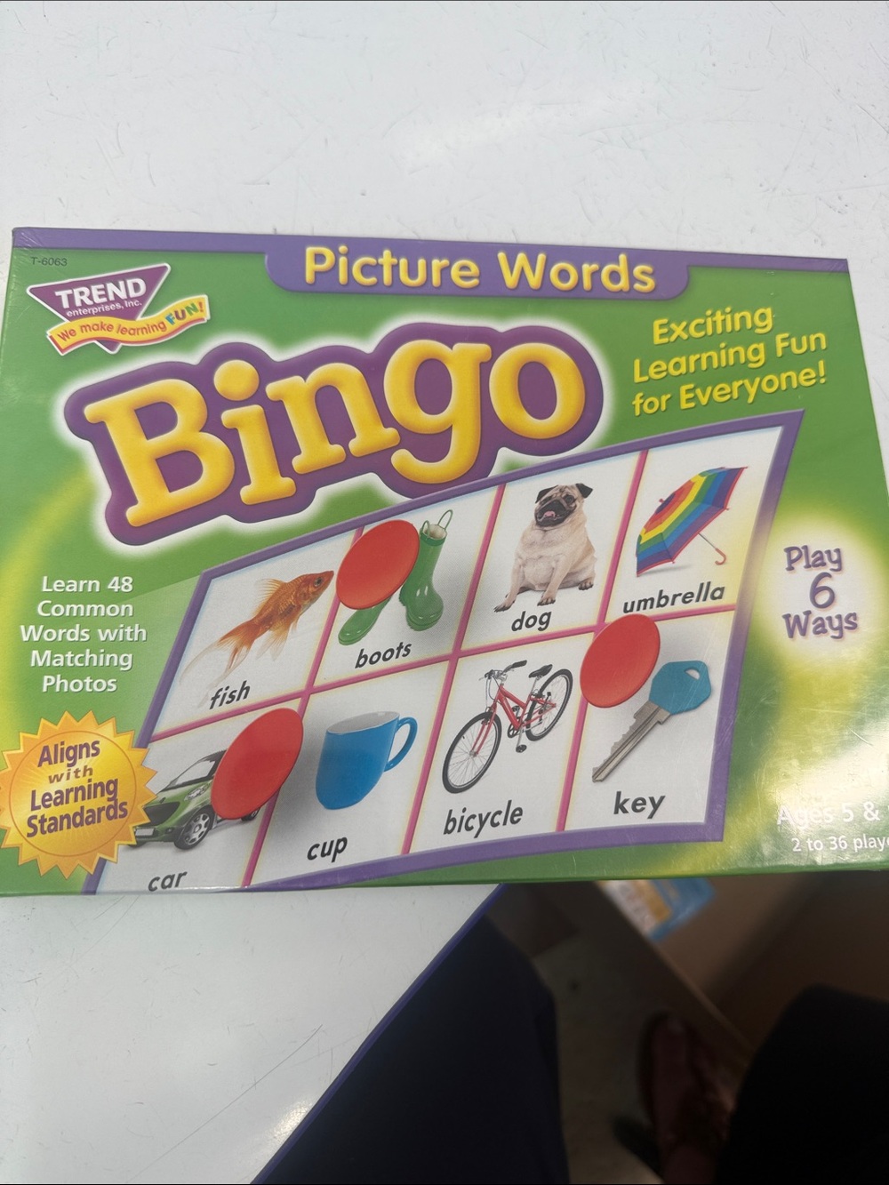 Picture Words Bingo - Green Educational Kids Toy